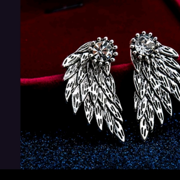 Women's earrings vintage appearance with cz - Picture 2 of 5